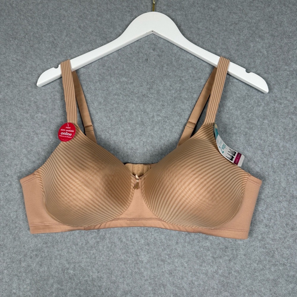 NWT Vanity Fair Bra Womens 42C‎ Nude Beige Radiant Multiway Convertible